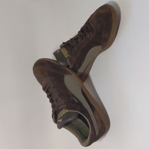 Puma Men's Liga Retro Brown Suede US 9.5 Shoes